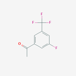 molecular formula C9H6F4O B1301900 3'-Fluoro-5'-(trifluoromethyl)acetophenone CAS No. 202664-54-8