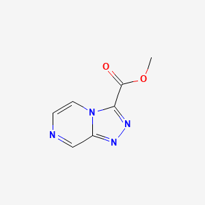 molecular formula C7H6N4O2 B13019053 Methyl [1,2,4]triazolo[4,3-a]pyrazine-3-carboxylate 