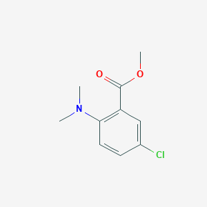 molecular formula C10H12ClNO2 B13019056 Methyl 5-chloro-2-(dimethylamino)benzoate CAS No. 521064-80-2
