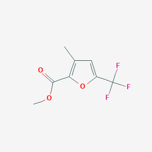 molecular formula C8H7F3O3 B13019063 Methyl3-methyl-5-(trifluoromethyl)furan-2-carboxylate 
