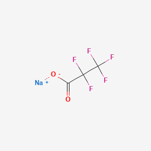 molecular formula C3F5NaO2 B1301907 Sodium pentafluoropropionate CAS No. 378-77-8