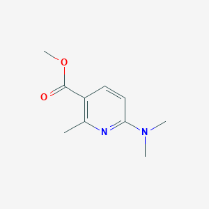 molecular formula C10H14N2O2 B13019093 Methyl 6-(dimethylamino)-2-methylnicotinate 