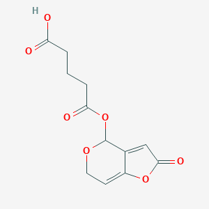 molecular formula C12H12O7 B130191 Patulin hemiglutarate CAS No. 151681-59-3