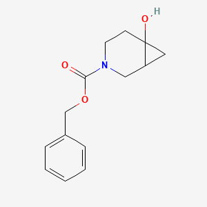 molecular formula C14H17NO3 B13019131 Benzyl 6-hydroxy-3-azabicyclo[4.1.0]heptane-3-carboxylate 