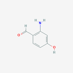 molecular formula C7H7NO2 B13019145 2-Amino-4-hydroxybenzaldehyde 