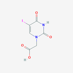 molecular formula C6H5IN2O4 B1301922 (5-Iodo-2,4-dioxo-3,4-dihydro-2H-pyrimidin-1-yl)-acetic acid CAS No. 57846-83-0