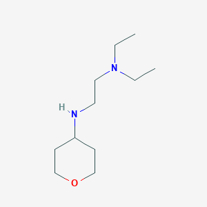 molecular formula C11H24N2O B13019231 N1,N1-Diethyl-N2-(tetrahydro-2H-pyran-4-yl)ethane-1,2-diamine 