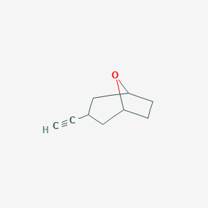 molecular formula C9H12O B13019294 3-Ethynyl-8-oxabicyclo[3.2.1]octane CAS No. 1434141-91-9