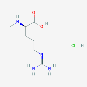 molecular formula C7H17ClN4O2 B13019360 H-N-Me-D-Arg-OH.HCl 
