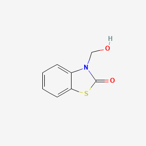 molecular formula C8H7NO2S B1301940 3-(Hydroxymethyl)-2-benzothiazolinone CAS No. 72679-97-1