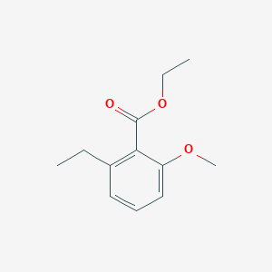 molecular formula C12H16O3 B13019429 Ethyl 2-ethyl-6-methoxybenzoate 