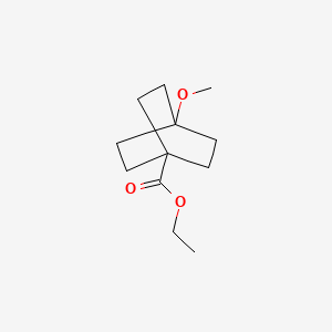 molecular formula C12H20O3 B13019444 Ethyl 4-methoxy-bicyclo[2.2.2]octane-1-carboxylate 