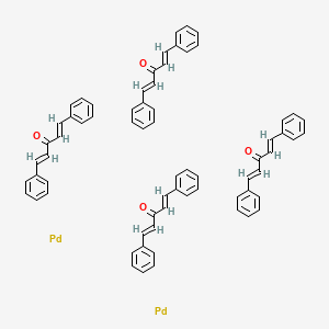 molecular formula C68H56O4Pd2 B13019450 Pd2(dba)3-dba 