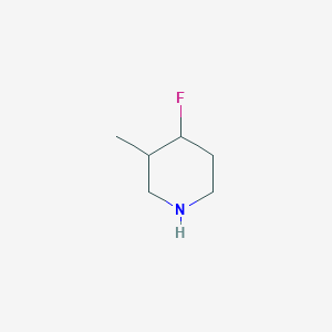 molecular formula C6H12FN B13019462 4-Fluoro-3-methylpiperidine 