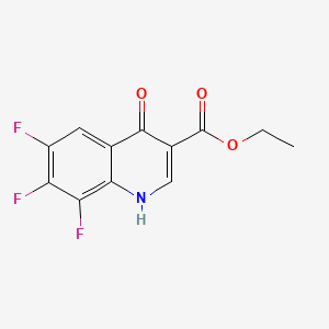 molecular formula C12H8F3NO3 B1301947 Ethyl 6,7,8-trifluoro-4-oxo-1,4-dihydroquinoline-3-carboxylate CAS No. 79660-46-1