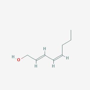 molecular formula C8H14O B13019482 2,4-Octadien-1-ol, (2E,4Z)- 