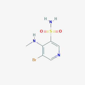 molecular formula C6H8BrN3O2S B13019515 5-Bromo-4-(methylamino)pyridine-3-sulfonamide 