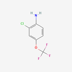 molecular formula C7H5ClF3NO B1301952 2-Chloro-4-(trifluoromethoxy)aniline CAS No. 69695-61-0