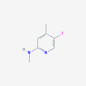 molecular formula C7H9IN2 B13019525 5-iodo-N,4-dimethylpyridin-2-amine 