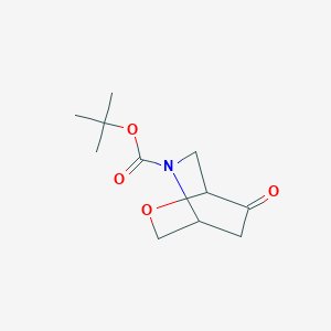 molecular formula C11H17NO4 B13019588 tert-Butyl 7-oxo-2-oxa-5-azabicyclo[2.2.2]octane-5-carboxylate 