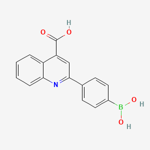molecular formula C16H12BNO4 B1301961 2-(4-boronophenyl)quinoline-4-carboxylic Acid CAS No. 373384-17-9