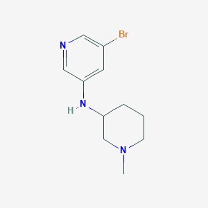 molecular formula C11H16BrN3 B13019612 5-Bromo-N-(1-methylpiperidin-3-yl)pyridin-3-amine 