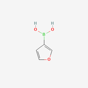 molecular formula C4H5BO3 B1301962 Furan-3-boronic acid CAS No. 55552-70-0