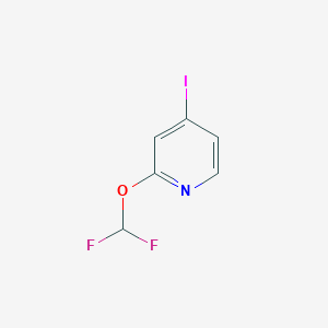 molecular formula C6H4F2INO B13019634 2-(Difluoromethoxy)-4-iodopyridine 