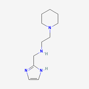 molecular formula C11H20N4 B13019647 N-((1H-Imidazol-2-yl)methyl)-2-(piperidin-1-yl)ethan-1-amine 
