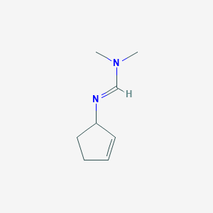 molecular formula C8H14N2 B130197 N-[(Dimethylamino)methylene]-2-cyclopenten-1-amine CAS No. 154235-26-4