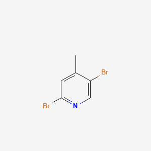 molecular formula C6H5Br2N B1301971 2,5-Dibromo-4-methylpyridine CAS No. 3430-26-0