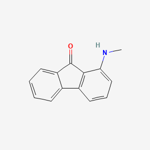 molecular formula C14H11NO B13019733 1-(Methylamino)-9H-fluoren-9-one 