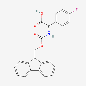 (2S)-2-(9H-fluoren-9-ylmethoxycarbonylamino)-2-(4-fluorophenyl)acetic Acid