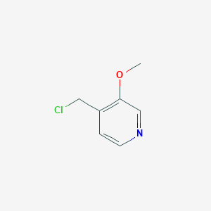 molecular formula C7H8ClNO B13019773 4-(Chloromethyl)-3-methoxypyridine 
