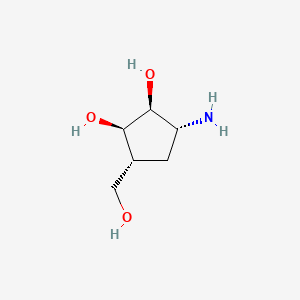 (1R,2S,3R,5R)-3-amino-5-(hydroxymethyl)cyclopentane-1,2-diol