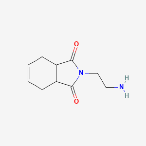 molecular formula C10H14N2O2 B13019817 2-(2-Aminoethyl)-3a,4,7,7a-tetrahydro-1H-isoindole-1,3(2H)-dione 