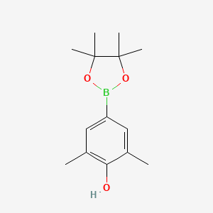 molecular formula C14H21BO3 B1301983 2,6-Dimethyl-4-(4,4,5,5-tetramethyl-1,3,2-dioxaborolan-2-yl)phenol CAS No. 269410-25-5