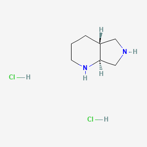 molecular formula C7H16Cl2N2 B13019831 (4aR,7aS)-2,3,4,4a,5,6,7,7a-octahydro-1H-pyrrolo[3,4-b]pyridine;dihydrochloride 