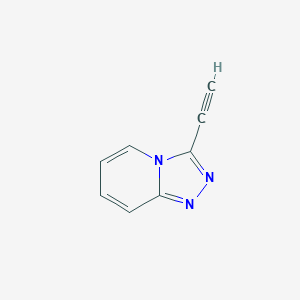 molecular formula C8H5N3 B13019842 3-Ethynyl-[1,2,4]triazolo[4,3-a]pyridine 