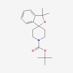 molecular formula C19H27NO3 B13019860 tert-Butyl 3,3-dimethyl-3H-spiro[isobenzofuran-1,4'-piperidine]-1'-carboxylate 