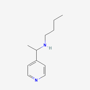 molecular formula C11H18N2 B13019895 N-(1-(Pyridin-4-yl)ethyl)butan-1-amine 
