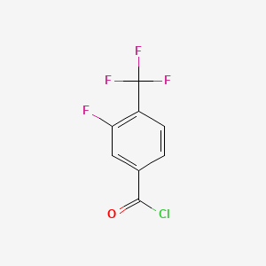 molecular formula C8H3ClF4O B1301992 3-氟-4-(三氟甲基)苯甲酰氯 CAS No. 216144-68-2