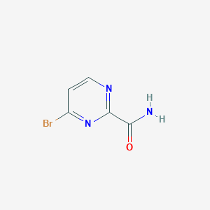 molecular formula C5H4BrN3O B13019950 4-Bromopyrimidine-2-carboxamide CAS No. 1209458-86-5