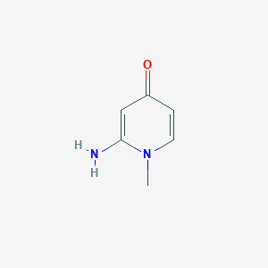 molecular formula C6H8N2O B13019963 2-Amino-1-methylpyridin-4(1H)-one 