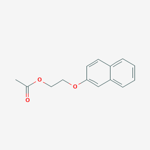 molecular formula C14H14O3 B13019990 2-(Naphthalen-2-yloxy)ethyl acetate 