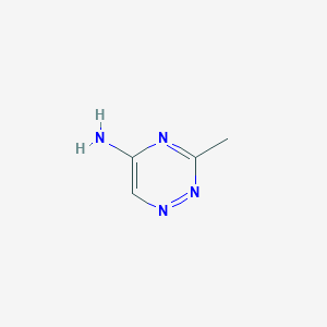 molecular formula C4H6N4 B013020 3-Methyl-1,2,4-triazin-5-amine CAS No. 104405-57-4