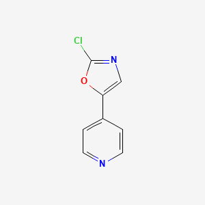 molecular formula C8H5ClN2O B13020017 2-Chloro-5-(pyridin-4-yl)oxazole 