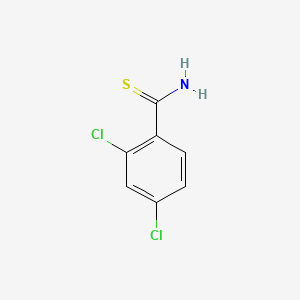 molecular formula C7H5Cl2NS B1302003 2,4-二氯苯甲硫酰胺 CAS No. 2775-38-4