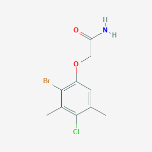 molecular formula C10H11BrClNO2 B13020031 2-(2-Bromo-4-chloro-3,5-dimethylphenoxy)acetamide 