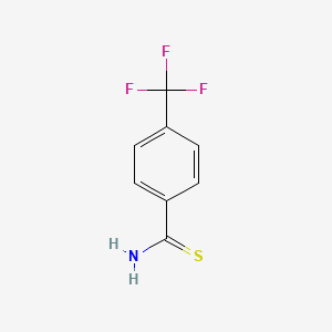 molecular formula C8H6F3NS B1302004 4-(三氟甲基)硫代苯甲酰胺 CAS No. 72505-21-6